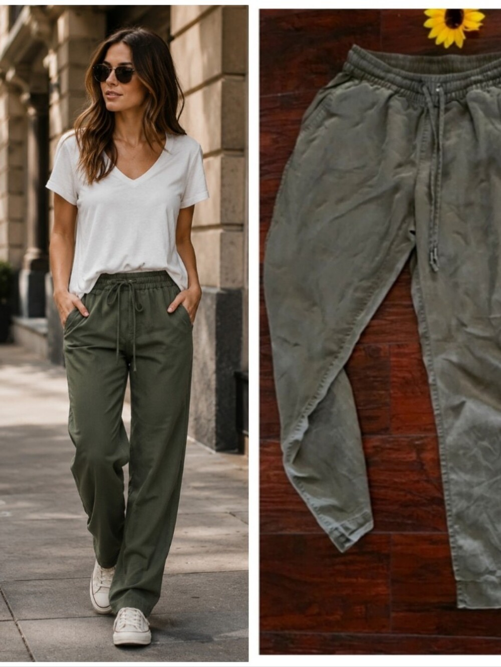 LANDS'END GREEN PANTS 🌿